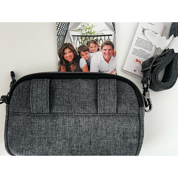 Lug Coupe Gray Quilted RFID Crossbody/Waist Bag with Adjustable Strap NWT - Picture 9 of 13